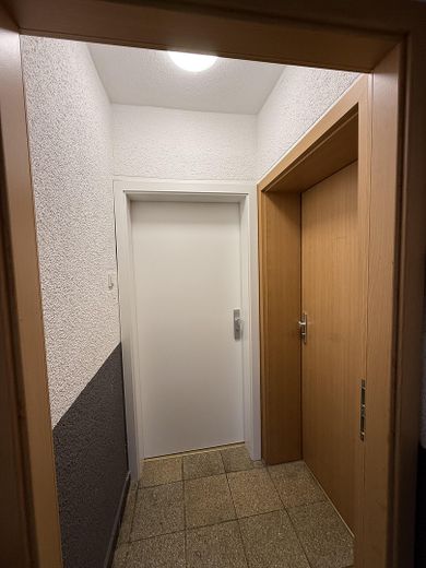 Helle 2-Zimmer-Wohnung mit Tageslichtbad – Wohnungseingangstür
