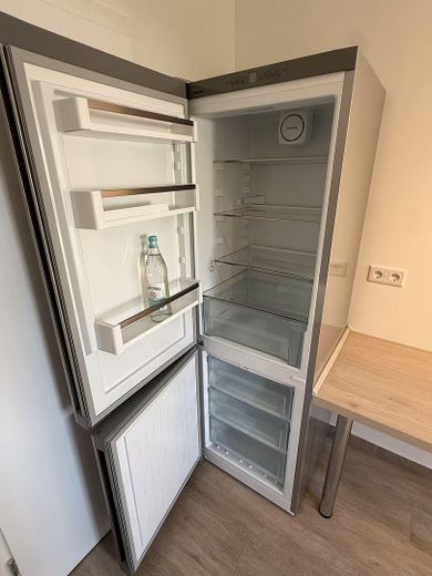 Neu renovierte 3-Zimmer-Wohnung mit Balkon, neuer EBK und 2 Stellplätzen in Reuffelbach (Mammelzen) – Kühlschrank