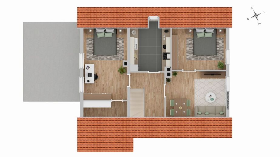 Einfamilienhaus in Rellingen - vor den Toren Hamburgs – Grundriss OG