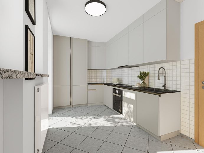 Provisionsfrei: 3-Zimmer-Balkonwohnung im Hochparterre eines kernsanierten 4-FH, Weimar Nordvorstadt – Frühstück auf Balkonien (CGI) 