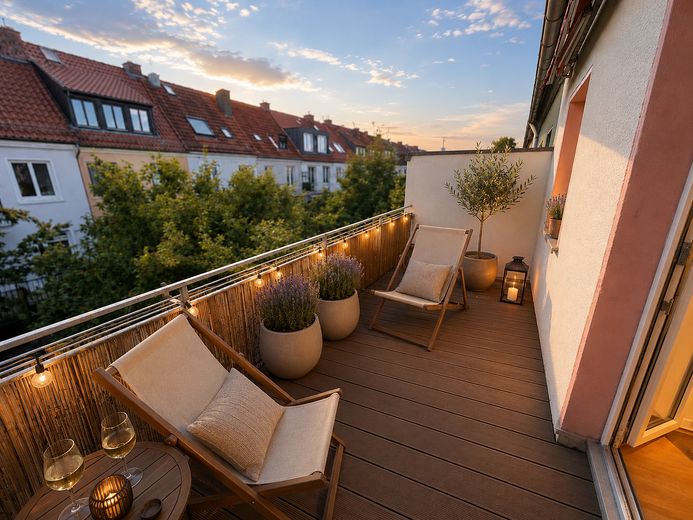 End-of-terrace house with balcony and garage in a popular location! – Visualisierung Balkon