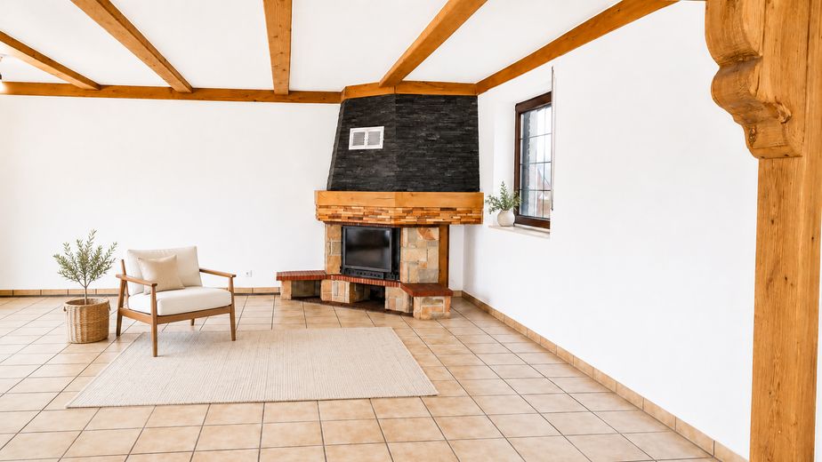 7-Zimmer-Wohnung mit eigenem Eingang, Kamin, Terrasse in Bottrop-Fuhlenbrock – Wohnbereich Beispiel