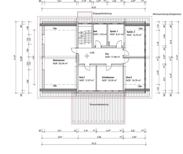 Grundriss Dachgeschoss