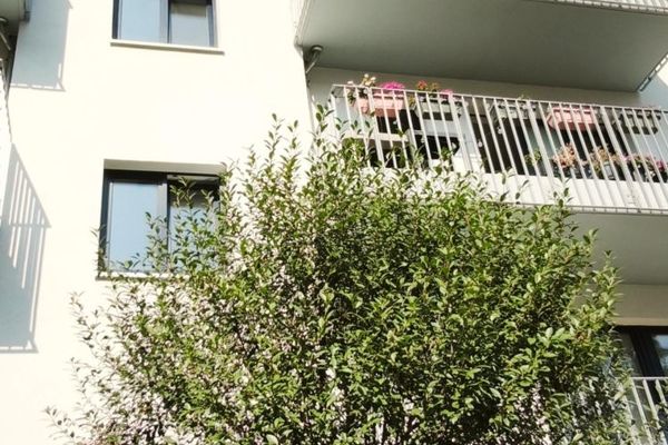 Schöne DG-Wohnung mit Balkon in zentrumsnaher Wohnlage! Neubau + hochwertige EBK + FuBo-Heizung + WANNE+BALKON + OFFENE KÜCHE