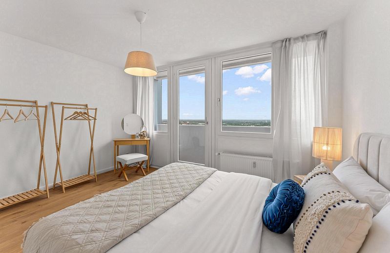 Esclusivo appartamento in città con vista spettacolare su Bremerhaven – pronto per essere abitato – senza provvigione! – Schlafzimmer