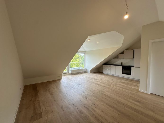 Provisionsfreie Neubau-Dachgeschosswohnung–Erstbezug, hochwert. Ausstattung, 5 Min. Bhf Köpenick – Wohn-/Esszimmer