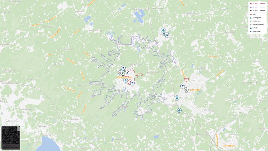 Resthof mit Scheune und über 10.000 m² Grundstück - attraktives Entwicklungspotenzial in Wiefelstede – Site plan (macro)