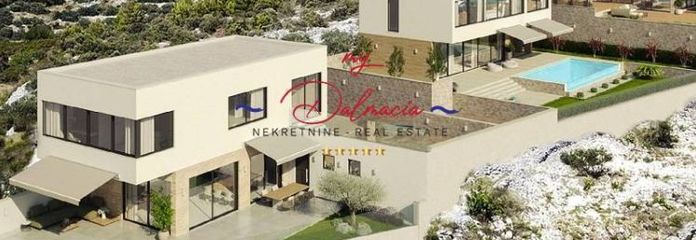 Seget Donji, Exklusive Villa Top Meerblick, 500 m zum Meer
