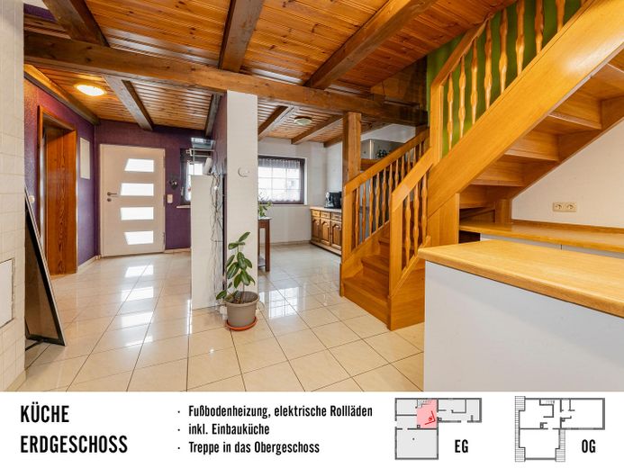 Küche mit Esszimmer