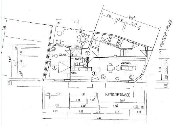 Aktueller Grundriss 2 ZKDB