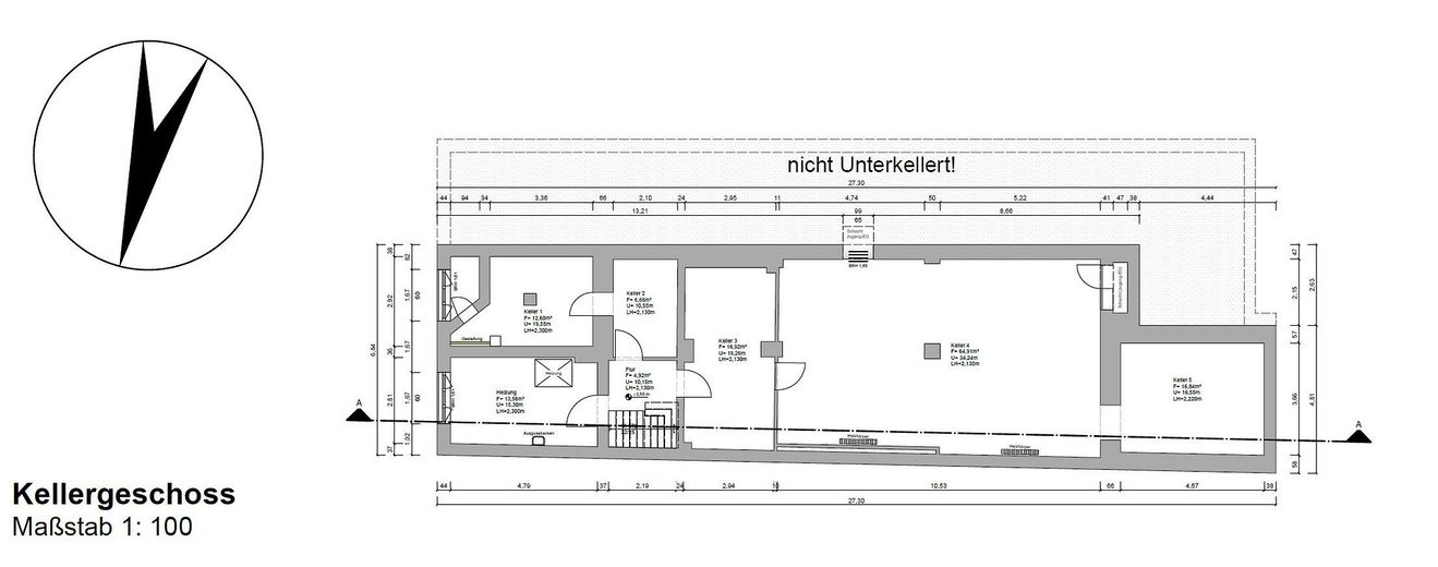 Mehrfamilienhaus, Dreifamilienhaus mit Loft Charakter u. Dachterrasse in Krefeld – Keller
