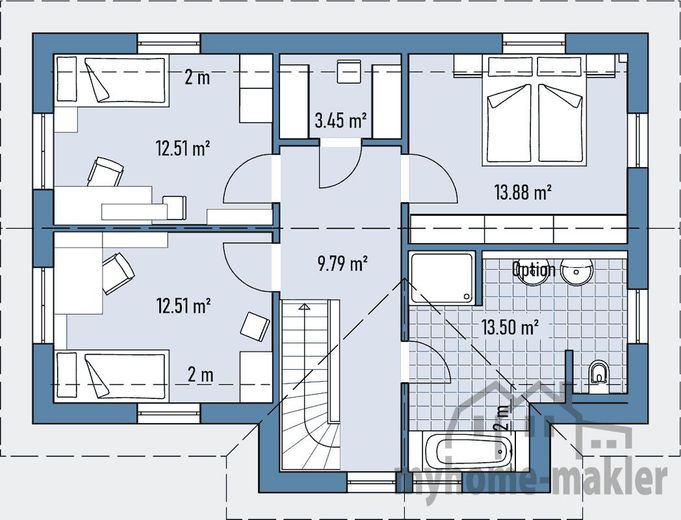 neues Wohnen für mehr Platz mit einen Haus auf Ihren Grundstück in Weigendorf – R71-112-G_GRUNDRISS_DG