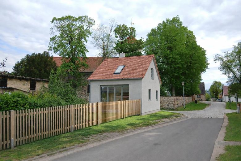 Blick vom Dorfladen