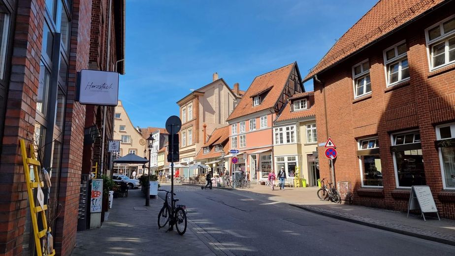 Blick in die Einkaufsstraße