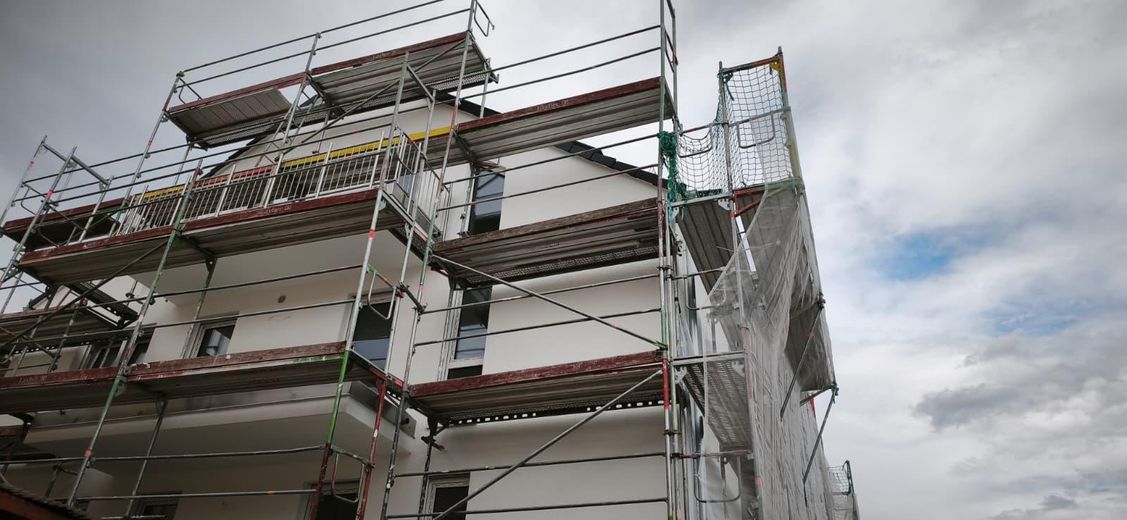 Letzte Neubauwohnung, 4 Zimmer, barrierefrei, zwei Terrassen und mit KfW 55 Standard – Südansicht