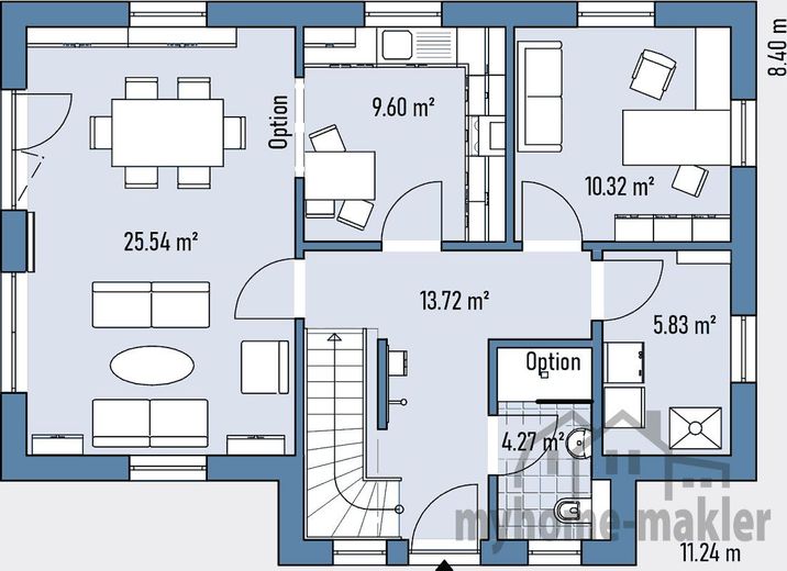 neues Wohnen für mehr Platz mit einen Haus auf Ihren Grundstück in Weigendorf – R71-112-G_GRUNDRISS_EG
