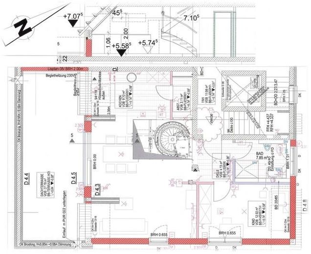 Toekomstbestendig wonen: moderne KfW-55-maisonette (A+) met groot dakterras & 2 parkeerplaatsen – Grundrisse_Ebene_1