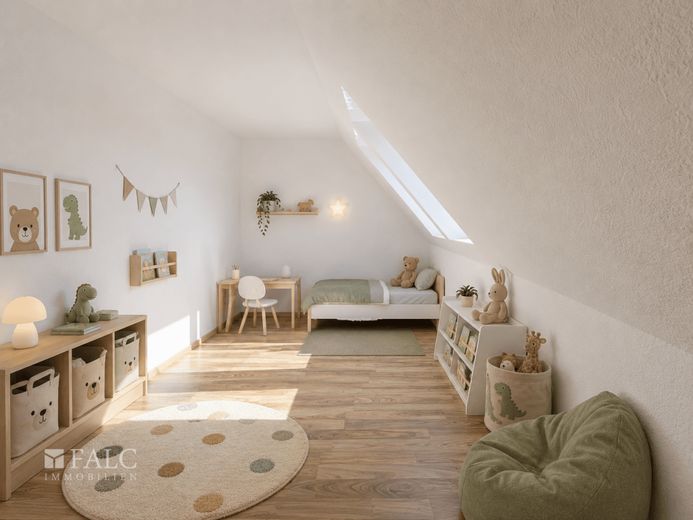 Commission-free. Well-equipped semi-detached house in a prime location! – Kinderzimmer - Einrichtung digital