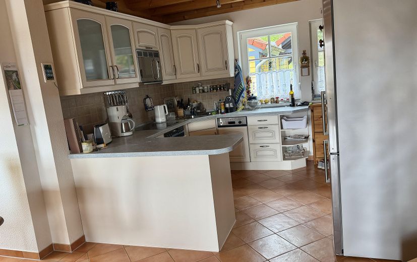 Casa de vacaciones con embarcadero propio en Hafendorf Rheinsberg – Küche 