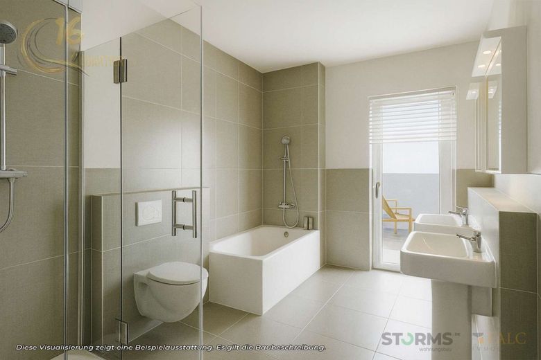 Penthouse (WE-10) - 152,26 m² - 4 Zimmer – Badezimmer