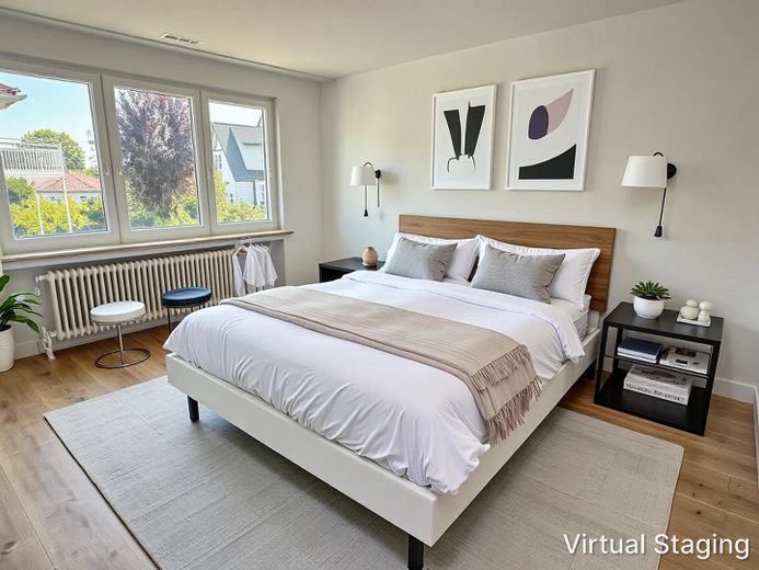 Nachmieter gesucht: Renovierte 3-Zimmer EG-Wohnung mit Balkon an der schönen Nordbahntrasse – Schlafzimmer - Möblierungsidee
