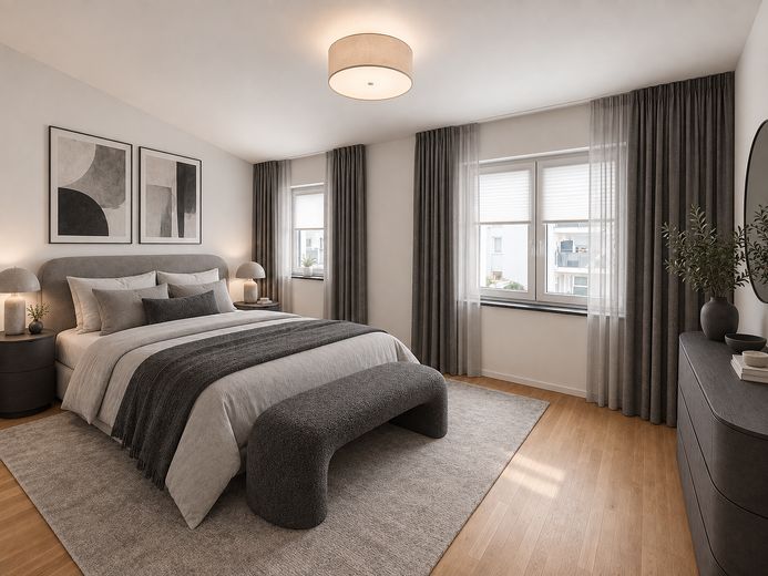 Son Şans - Wies`n Teklifi - Taşınmaya Hazır Yeni Yapı İkiz Ev – Schlafzimmer