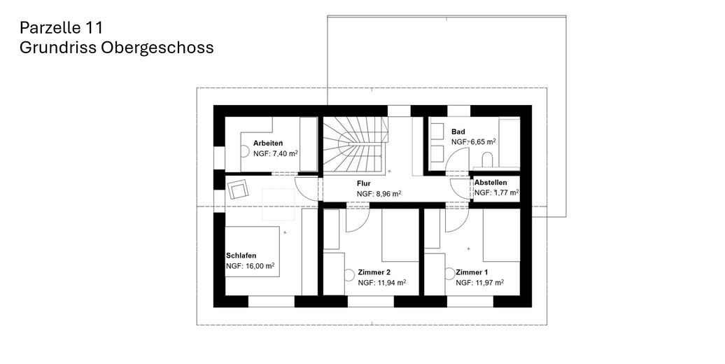 Grundriss Obergeschoss