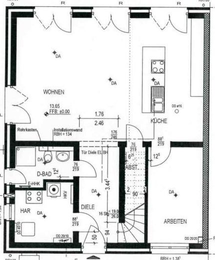 Moderna casa bifamiliare con 5 locali, finiture di pregio e giardino a Bönningstedt – Grundriss EG