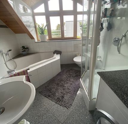 Großzügige teilmöblierte Loft-/ Galerie-Wohnung in Regensburg West – Bad
