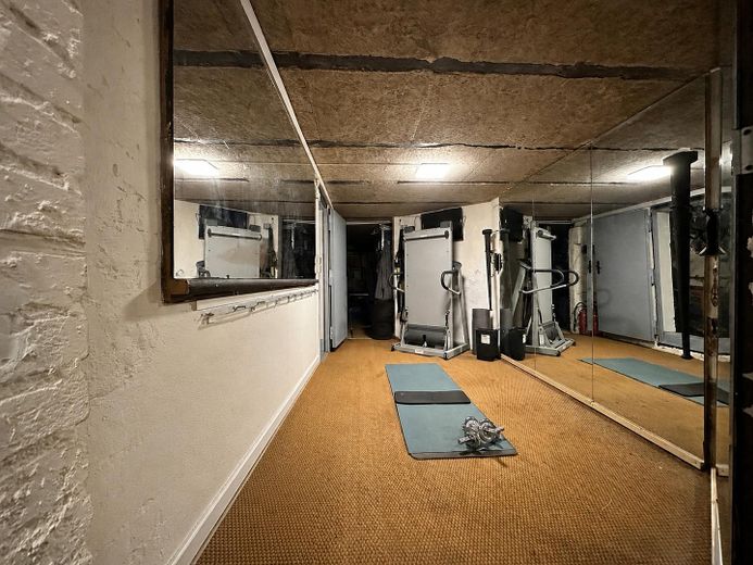 Villa mit Gutshauscharakter auf 3500m²-unverbaubarer Seeblick in Kieler Stadtrandlage – Keller - Fitnessraum