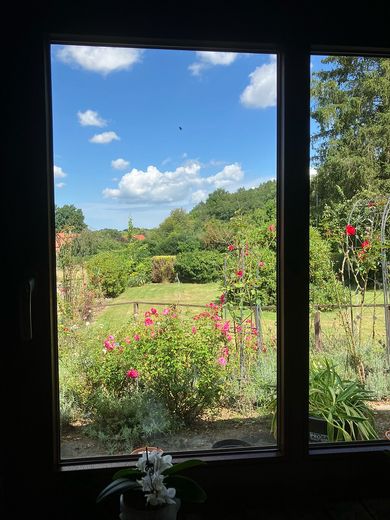 Modernisierter Wohnsitz oder Ferienhaus provisionsfrei von Privat – Blick aus dem Küchenfenster