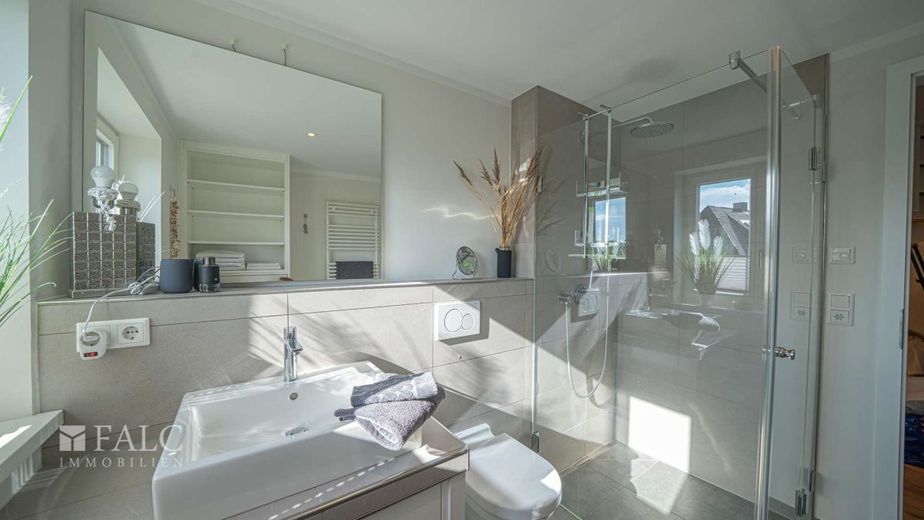 Alt Westerland: Heimkommen auf Sylt - Wohnen mit Herz und Seele – DG Badezimmer mit Dusche