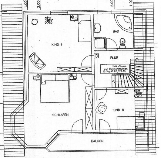 Bauansicht Obergeschoss