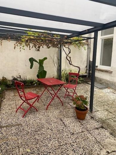 Hof Blick zum Schlafzimmer