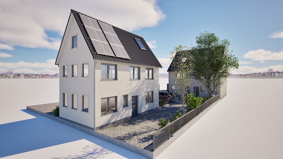 Casa nueva de ensueño en el núcleo antiguo de Herxheim – 2 casas adosadas modernas – Foto 1