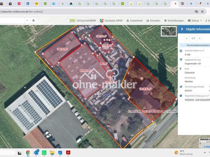 Magazzino + capannone di produzione + edificio adibito a uffici + edificio accessorio + area libera + edificio plurifamiliare + inventario – Foto 2