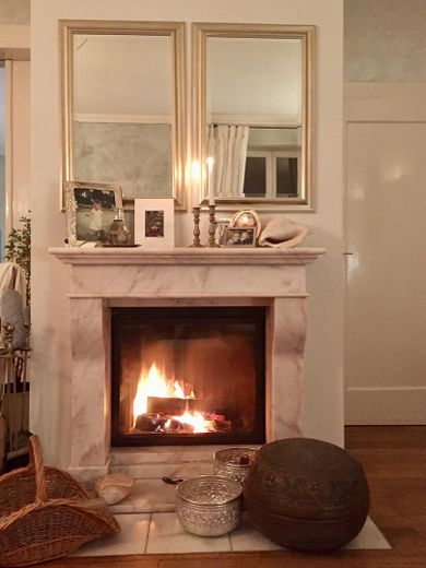 Kamin im Wohnzimmer