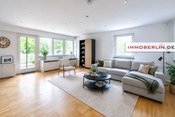 IMMOBERLIN.DE - Birinci sınıf konum! Hubertussee yakınında güneş balkonlu konforlu daire