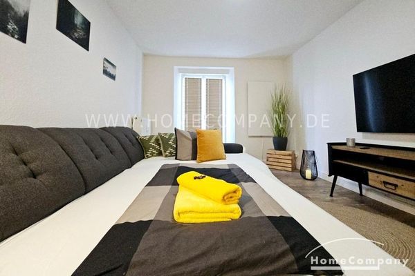 28097 HomeCompany Dresden Dresden-Großluga'da balkonlu, mobilyalı 2 odalı daire, en fazla 3 kişi