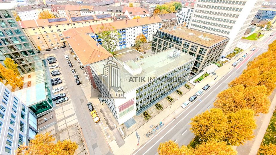 ATIK: Ihr neuer Arbeitsplatz in Mannheims bekanntester Büromeile – Drohnenaufnahme