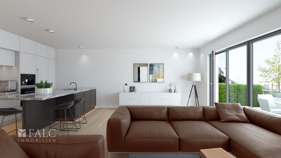 Neues Zuhause, neues Glück: Moderne 4-Zimmer-Wohnung – Wohnbereich