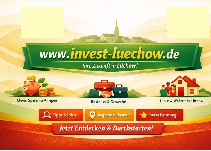 Gewerbeimmobilie im Zentrum von Lüchow (Wendland) ca. 4.050 m² Nutzfläche | 3.495 m² Grundstück | provisionsfrei vom Eigentümer – invest-luechow.de    header