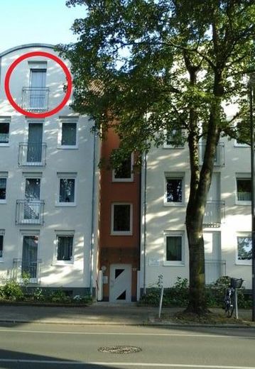 Ładne, jasne 2-pokojowe mieszkanie z balkonem i miejscem w garażu podziemnym w centralnej lokalizacji w Unna na sprzedaż – Ansicht von Norden