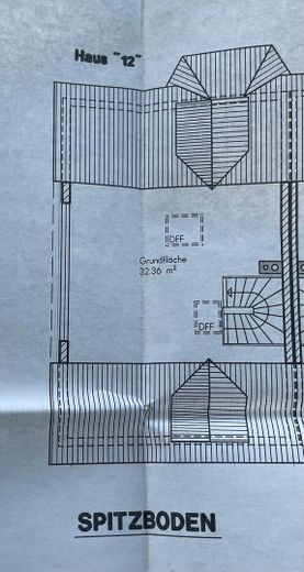 Grundriss Spitzboden