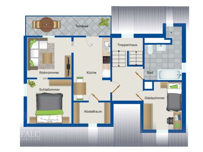 Wohnhaus mit 3 WE + Zimmervermietung – GR-DG