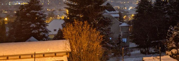 Ausblick nach Radebeul nachts