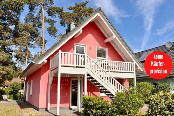 HORN IMMOBILIEN ++ Röbel nad Müritz dom wakacyjny z 2 mieszkaniami, 2x kominek i 2x sauna + zabud. kuch.