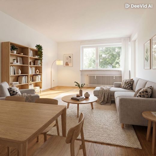 Wohnzimmer möbliert