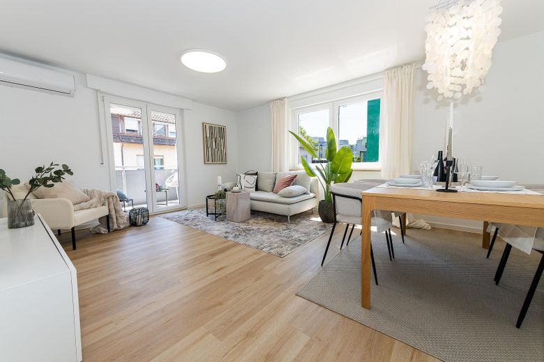 Eerste bewoning - lichte 3-kamerwoning in het hart van Heilbronn - zonder makelaarscourtage! – Wohn-/Esszimmer