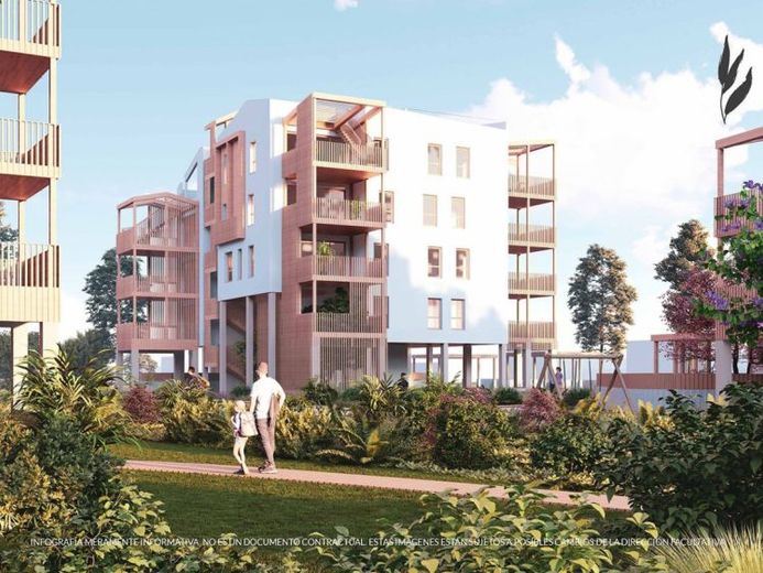 Zrównoważone apartamenty z 1 sypialnią, 1 łazienką, klimatyzacją, miejscem parkingowym, wspólnym basenem i klubem plażowym zaledwie 400 m od plaży – Zdjęcie 1